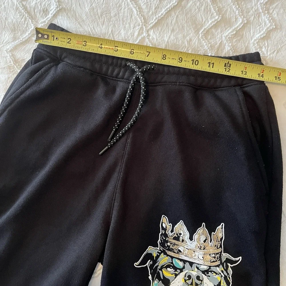 Southpole King Bulldog Sweat‎ Shorts Mens S Black Urban Streetwear